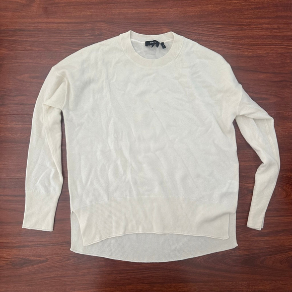 Theory Sweaters - Women's Theory Off-White Cashmere Crew Neck Sweater M